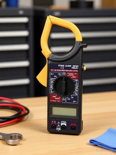Gilhot DT-266 Digital Clamp Meter | AC/DC Voltage, Current & Resistance Tester Digital Multimeter