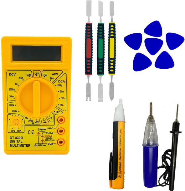 Crafts Haveli Multimeter & 3Pc Spudger Set & 6pc Mobile Opener, 2 Voltage Tester Digital Multimeter
