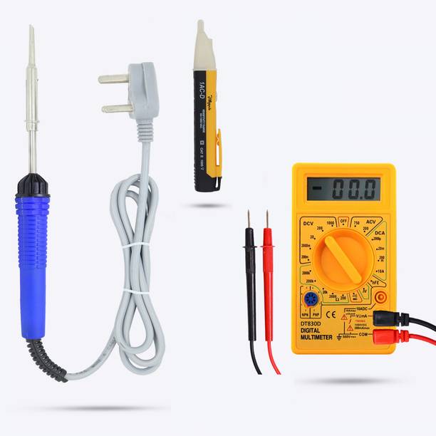 Hillgrove HGCM375M1 High Quality 25W Soldering Iron with Digital Multimeter,Voltage Tester Digital Multimeter