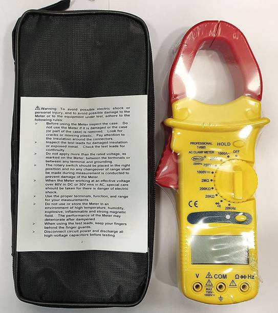 YUV WACO® 2205HZ DIGITAL CLAMP METER TRUE-RMS 1000A AC, 1000V DC/750V AC Digital Multimeter
