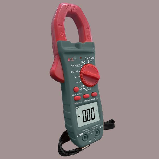 HTY HTC-CM 2000 3½ Digit Non Contact Voltage (NCV) Clamp Torch 600A AC Clamp Meter Digital Multimeter