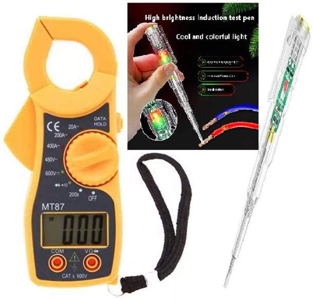 Gadariya King MT87 mini clamp multimeter can measure AC/DC voltage Meter+3IN1 Tetser Analog Multimeter