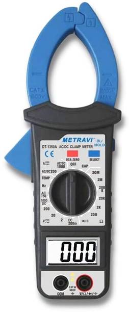 Metravi DT-1350A Digital AC/DC Clamp Meter 1000A with full-function overload protection Digital Multimeter