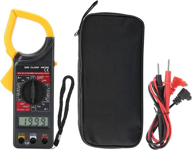 BALRAMA DT266 LCD Digital Clamp Multimeter Clamp Meter AC/DC Current Voltage Tester Meas Digital Multimeter