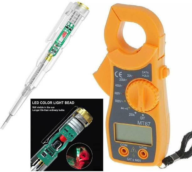 Gadariya King MT87 LCD Digital Clamp Meters Multimeter With Probes Digital Multimeter+3IN1 Analog Multimeter