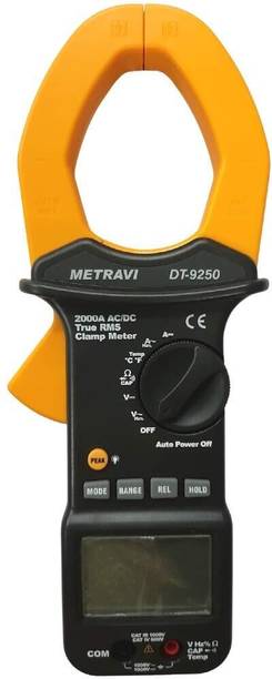 Metravi DT-9250 Big-jaw TRMS AC/DC Clamp Meter 2000A, Fully-protected Digital Multimeter