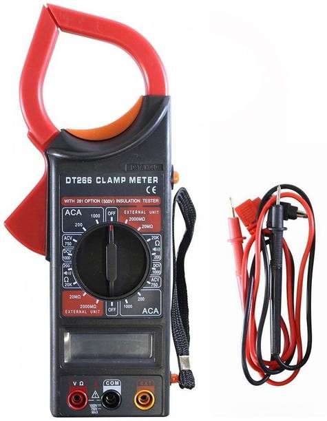 Empiral Enterprises DT266 Digital clamp meter with LCD display for AC/DC current voltage (1Pc) Digital Multimeter