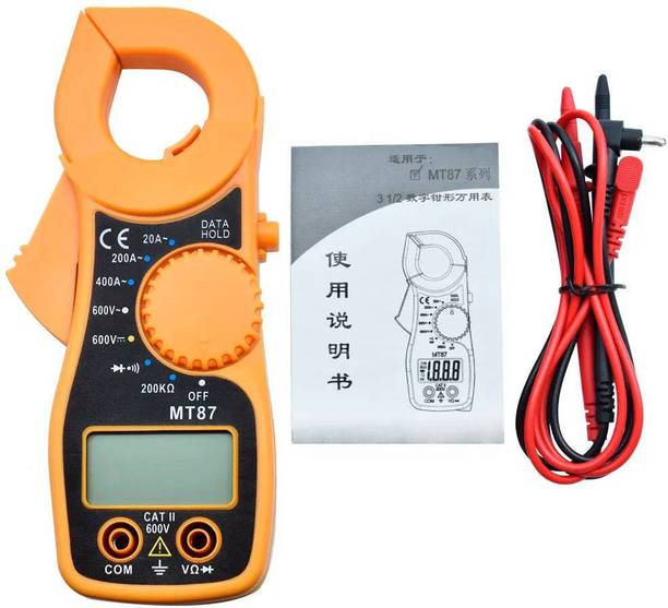 Gilhot MT-87 Digital Clamp Multimeter | AC Current Tester 600A | Auto Power-off Digital Multimeter
