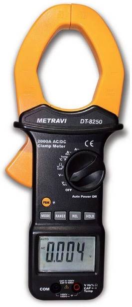 Metravi DT-8250 Big Jaw AC/DC Clamp Meter 2000A, Fully-protected, Auto-ranging Digital Multimeter