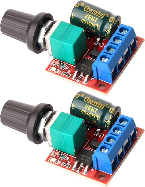 shockley 5A 5V-35V DC Motor Speed Controller 6V 12V 24V PWM Variable Regulator (2 Pc) Multipurpose Controller
