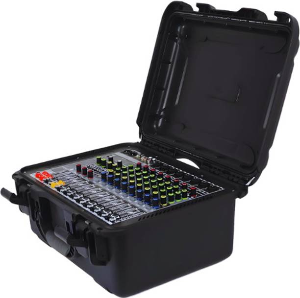 Elevea 8 Channel DJ Flight Mixer with Strong Case High Power Amplifier 15 Year Warranty Bass Amplifier