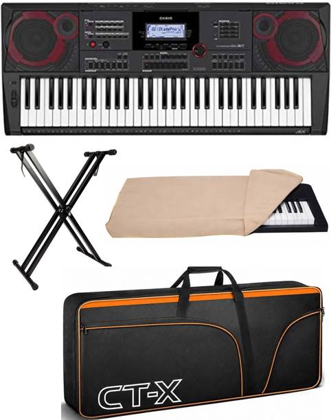 CTX CASIO CT-X9000IN+ CARRY CASE + DOUBLE PIPE STAND+DUST COVER CT-X9000IN Digital Portable Keyboard