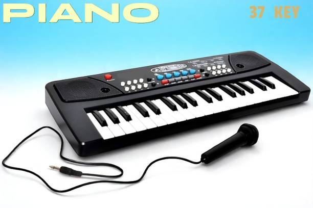 Ziddjeet X270 Keys Piano Toy with Microphone, USB Power Cable & Sound Recording Best Birthday Gift for Boys and Girls Musical Instruments Analog Digital Piano