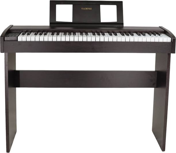 KADENCE DP5000 61 Keys Digital Keyboard Piano (Dark Brown) with LED Display and Adapter KAD-DP-5000-WD-N Digital Digital Piano