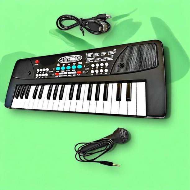 Paramount Gallery X113 key piano keyboard toy with mic and dc power option recording X113 key piano keyboard toy with mic and dc power opti_pk234 Analog Digital Piano
