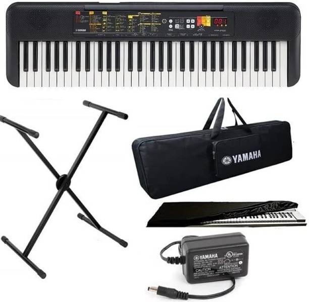 YAMAHA Keyboard Combo with Stand, Dust Cover & Power Adapter PSR F52 Digital Portable Keyboard