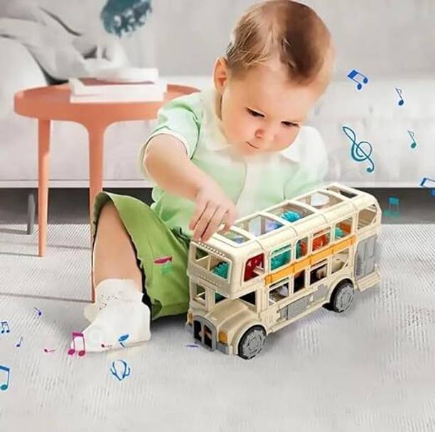 Basha mall Retro Bus Double Decker Musical School Bus