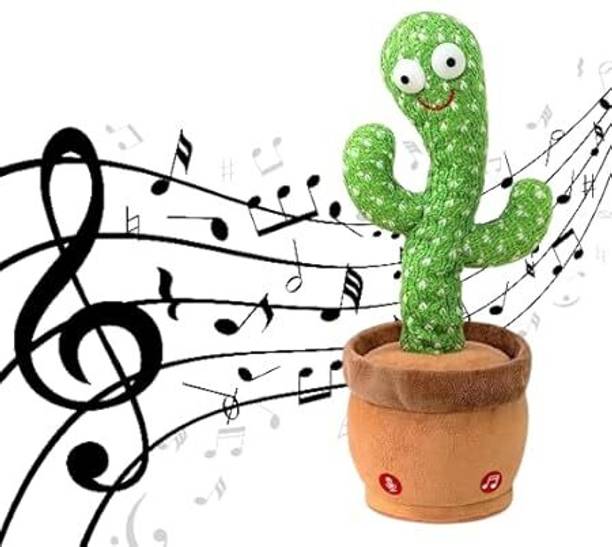 KAJA Electronic Dancing Cactus Toy Singing, Repeats What You Say Talking Toys