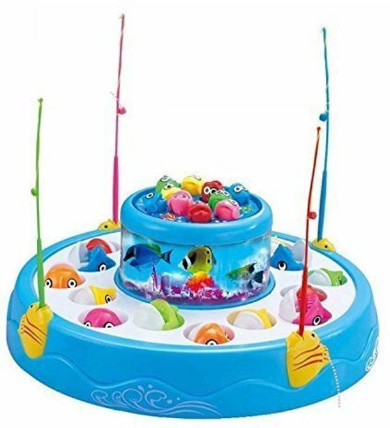 Plutofit Fishing Electric Rotating Magnetic Fishing Game with Music and Lights