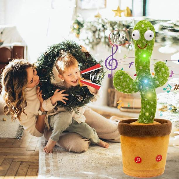 Sonpal Fun Dancing Cactus Talking Toy Kids Children Electronic Plush Toys Baby Singing