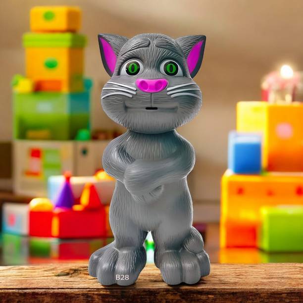 SNM97 Talking Tom Cat Toy For Kids Intelligent Speaking Repeats & Music_423
