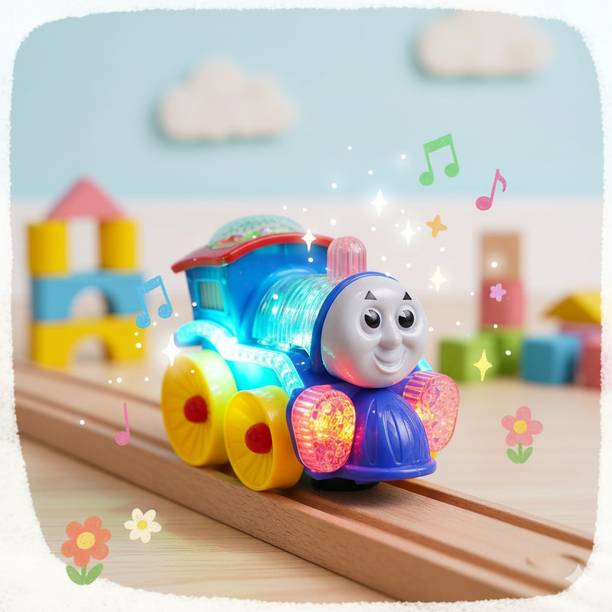 toyozilla Magical Musical Cartoon Train with Lights & Bump-and-Go Action