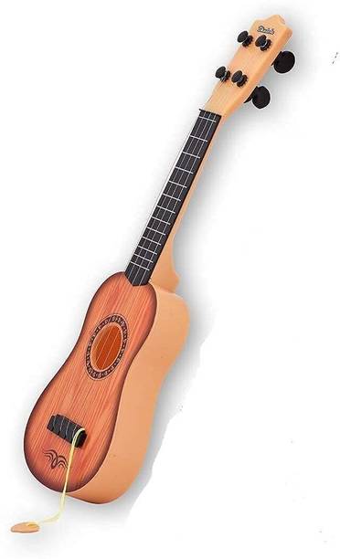 Playvista 4-String Kids Guitar Musical Instrument for Boys Girls Music Learning Toy Acoustic Guitar Plastic Plastic