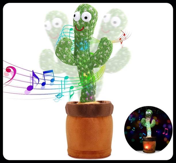 Toyvala Dancing Cactus Plush Toys Sing,Dance and Record Electronic Toy042