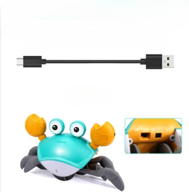 Intelligent Electric Induction Cute Crab Toy with(IND*20658) Light and Sound.