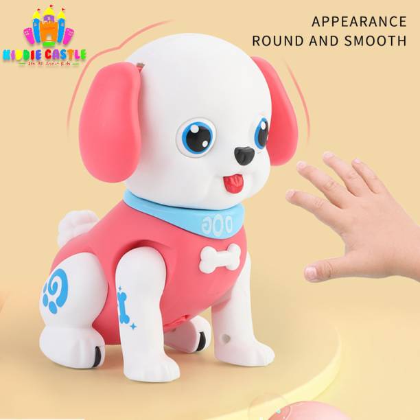 Kiddie Castle Cute Electric Pet Dog Toy Flash Lighting Musical Can Walk and Sing Simulation