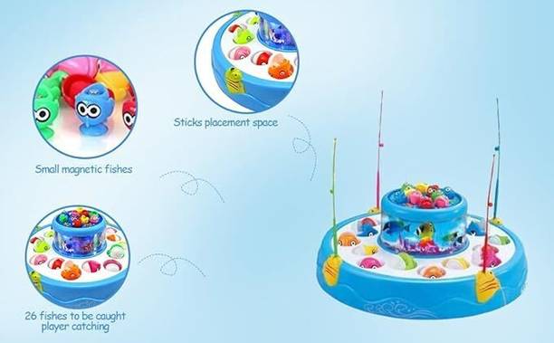 HornFlow Fast-Action Fishing Game!( musical, magnetic,rotary,lights)