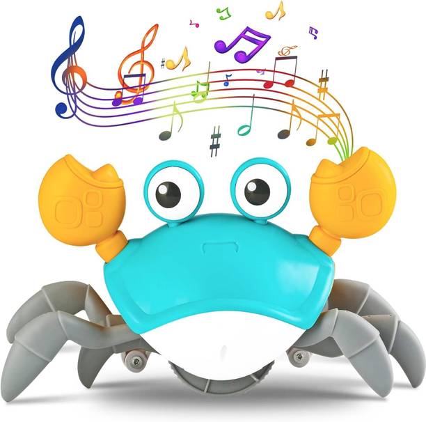 KOBBET Crawling Crab Baby Musical Toys Electronic Walking Moving Toys for Babies/Kids