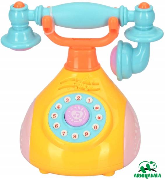 ARNIYAVALA Musical Toys Children's Phone Toy Simulation Retro Phone Landline