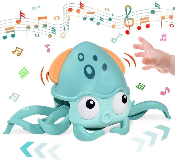 J K INTERNATIONAL Baby Toys Crawling Octopus Toddler Crawling Toys Automatically Avoid Obstacles