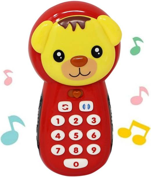 RISHI QUALITY Baby Learning Mobile Phone With LED Screen Music Telephone Cartoon Phone.