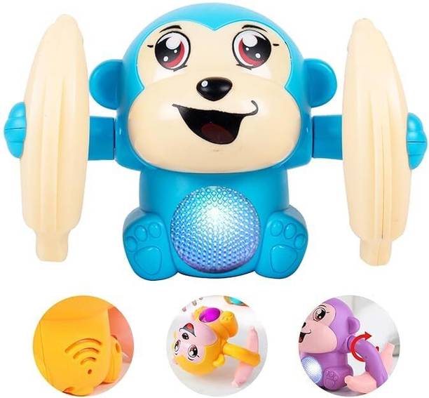 Pravyon Jumping Dancing Monkey Toy for Kids |Electronic Music Toy With Voice Interaction