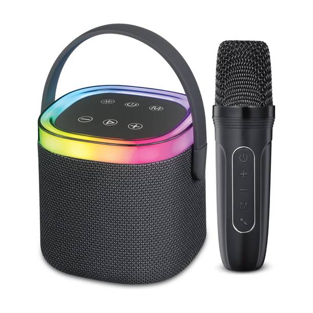 Wembley Karaoke Speaker with Wireless Mic 360° Surround Sound with RGB Lights