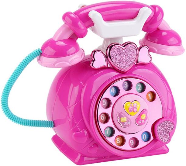 AR KIDS TOYS Classic Old Style Musical Landline Telephone with Story & Poetry Sound For Kids