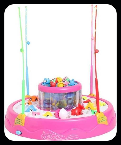 Toyvala Go Fish Catching Game Big with 26 Fishes and 4 Pods With Music & Lights401