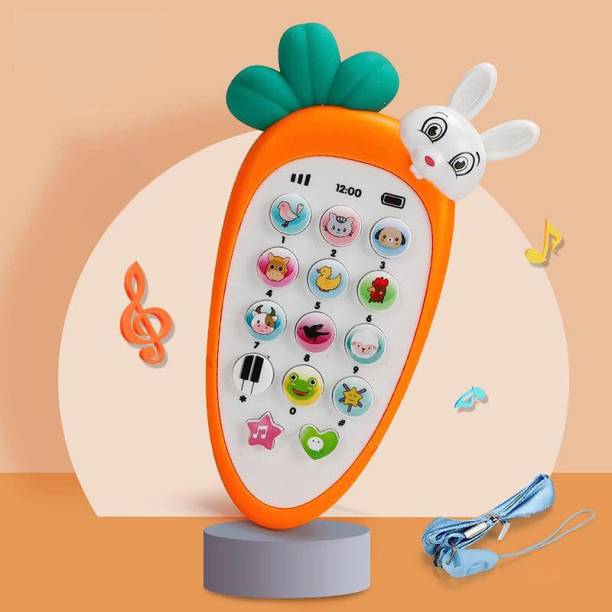 Haulsale Carrot/Radish Style Baby Cell Phone Toy With Light & Various Music Sounds291