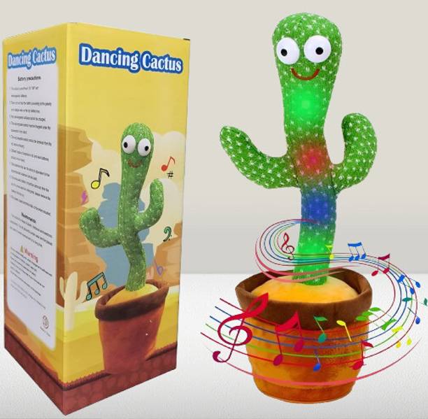 TOY NAGRI New Dancing Cactus Repeats Electronic Plush Toy