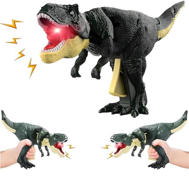 ZUNBELLA Trigger Dinosaur T-Rex Press Roaring Sound Effect and Light Toy For Kids