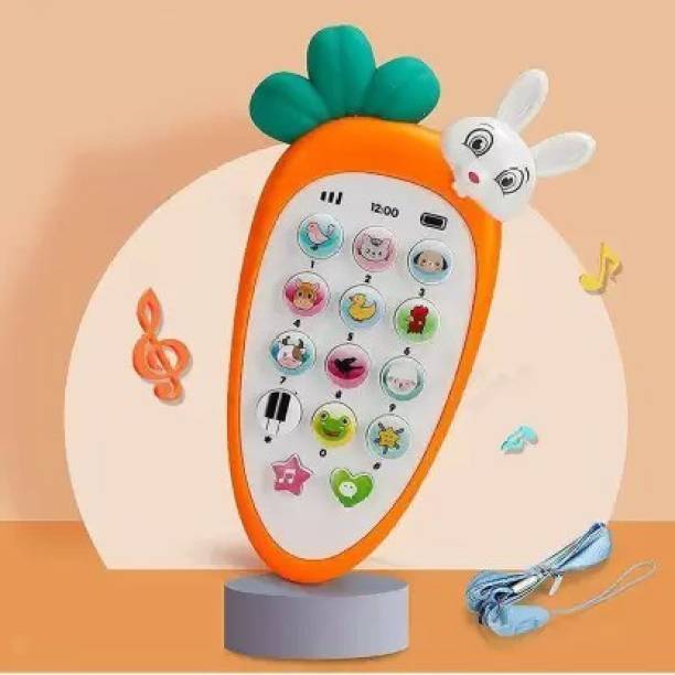 SWASHAA My First Rabbit Phone with Light and Sound Toy for Kids (Multicolor)