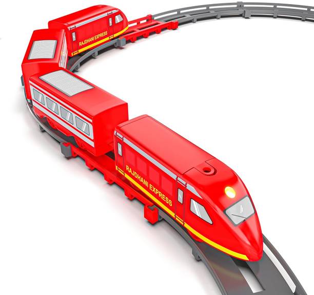 Mirana Rajdhani Express Bullet Train Toy Set for Kids | 53 Pcs Railway Track Set