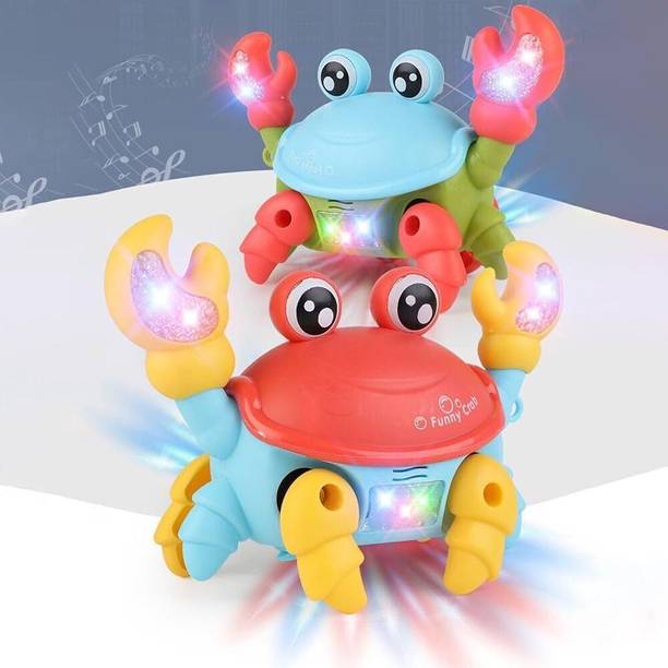 kettoby Cute Mini musical toys for kids crab toy with light and music baby toys for kids