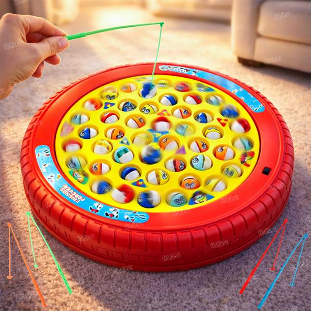 FIDDLERZ Kids Musical Fishing Game Toy Educational Family Game for Boys and Girls