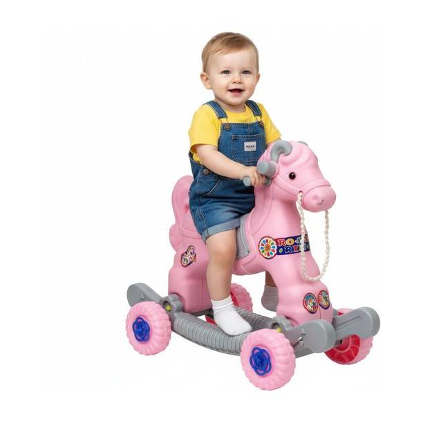 TOYPROFESSOR Baby Horse Rider and Rocker for Children Ages 1-3 Birthday Gift