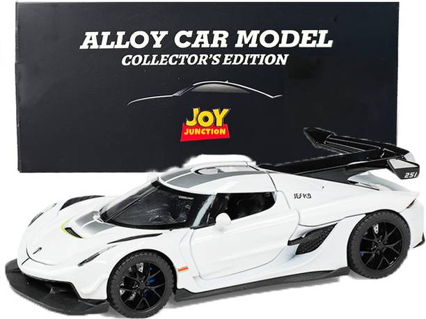 Joy Junction KOENIGSEG Model Car 1:32 Metal Pull Back Die-cast Car (White)