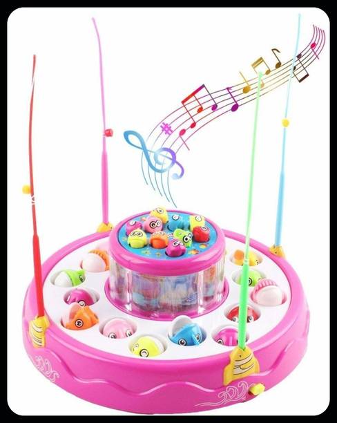 Toyvala Go Fish Catching Game Big with 26 Fishes and 4 Pods With Music & Lights221