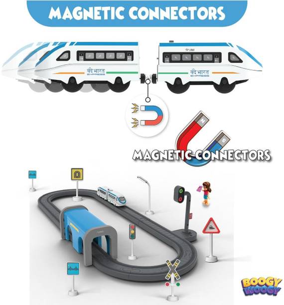 Wengonvila Indian City Express Toy Train Set-91 Piece Vande Bharat Express Toy Train